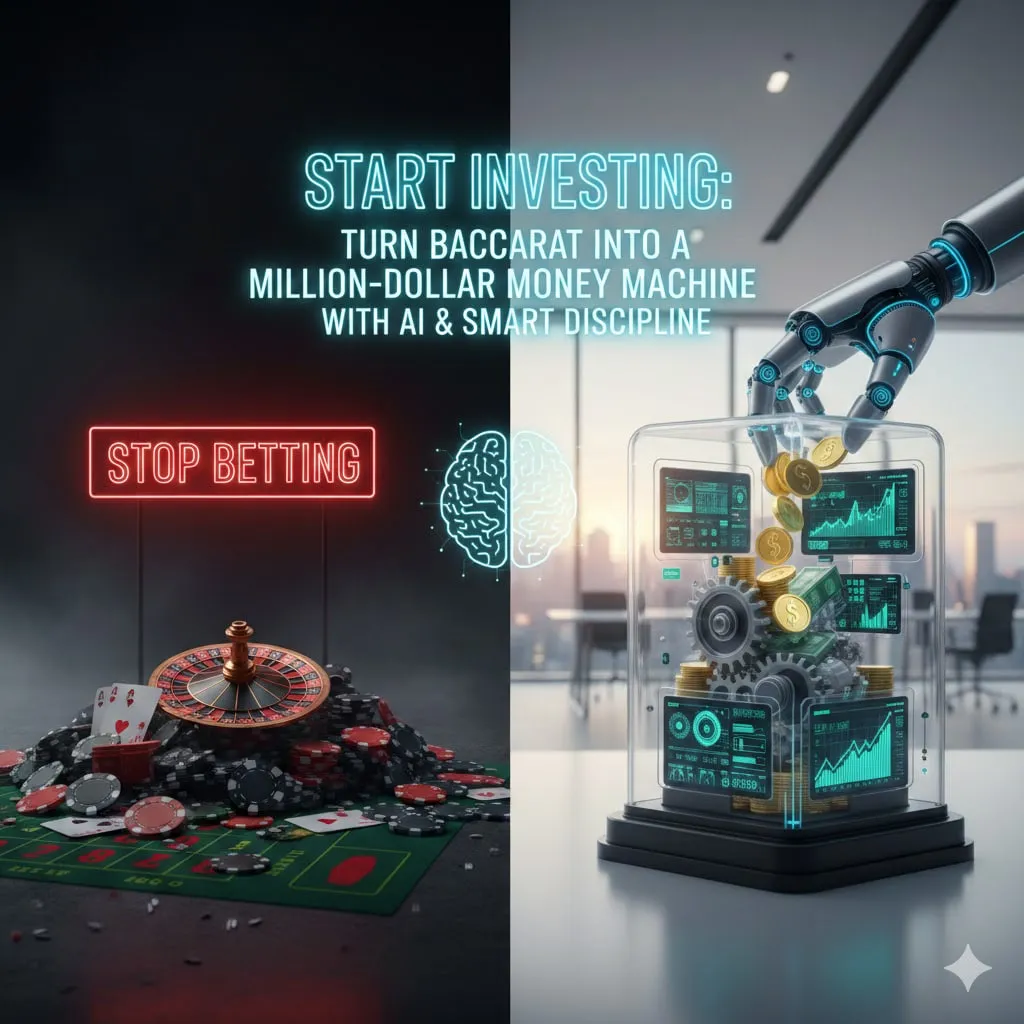หยุดพนันแล้วเริ่มลงทุน: พลิกเกมบาคาร่าให้เป็นเครื่องจักรผลิตเงินล้านด้วยระบบ AI และวินัยอัจฉริยะ