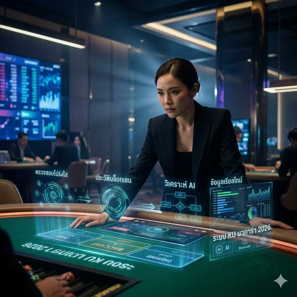 เจาะลึกระบบ KU บาคาร่า 2026: เมื่อเทคโนโลยี AI และบล็อกเชนสร้างความโปร่งใสขั้นสูงสุด