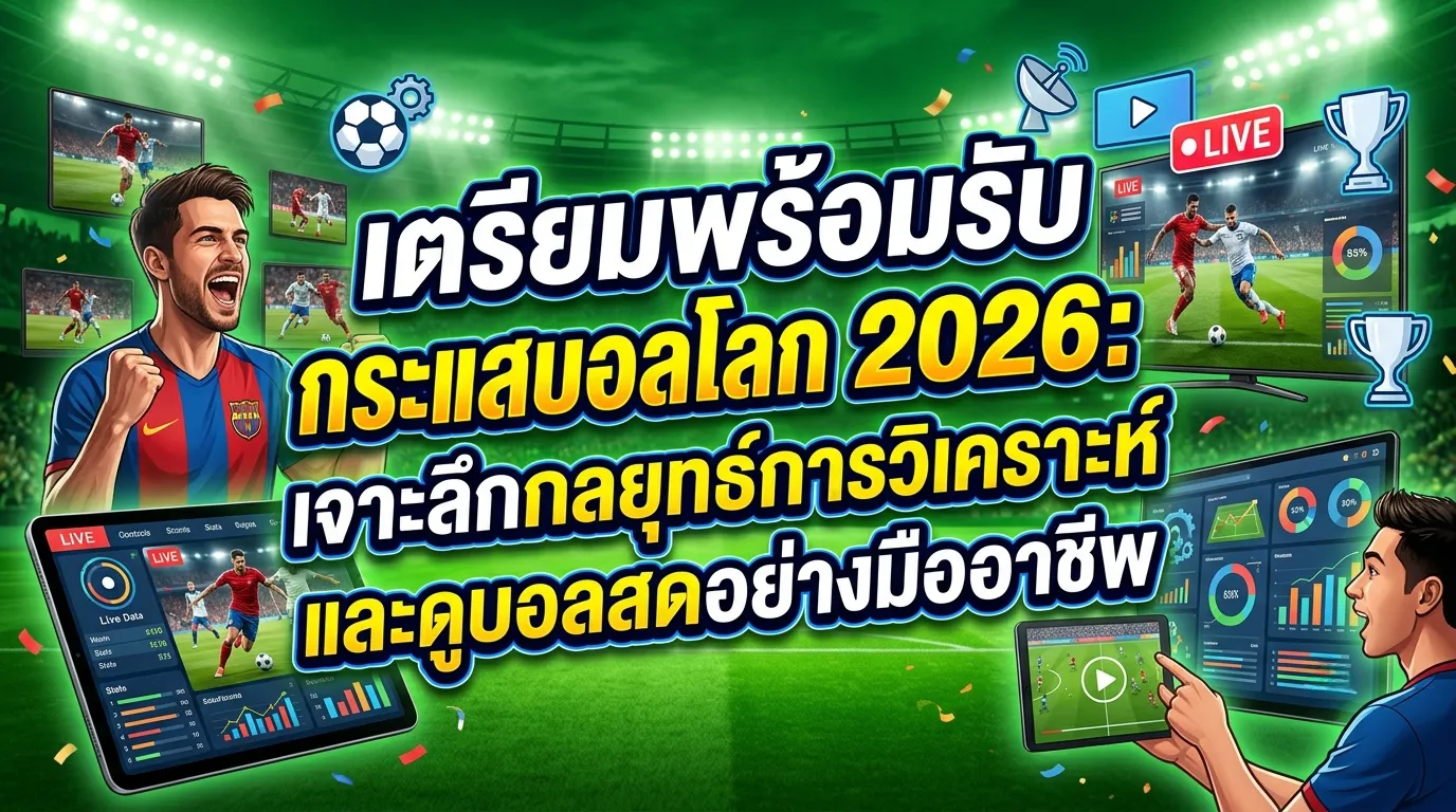 เตรียมพร้อมรับกระแสบอลโลก 2026: เจาะลึกกลยุทธ์การวิเคราะห์และดูบอลสดอย่างมืออาชีพ